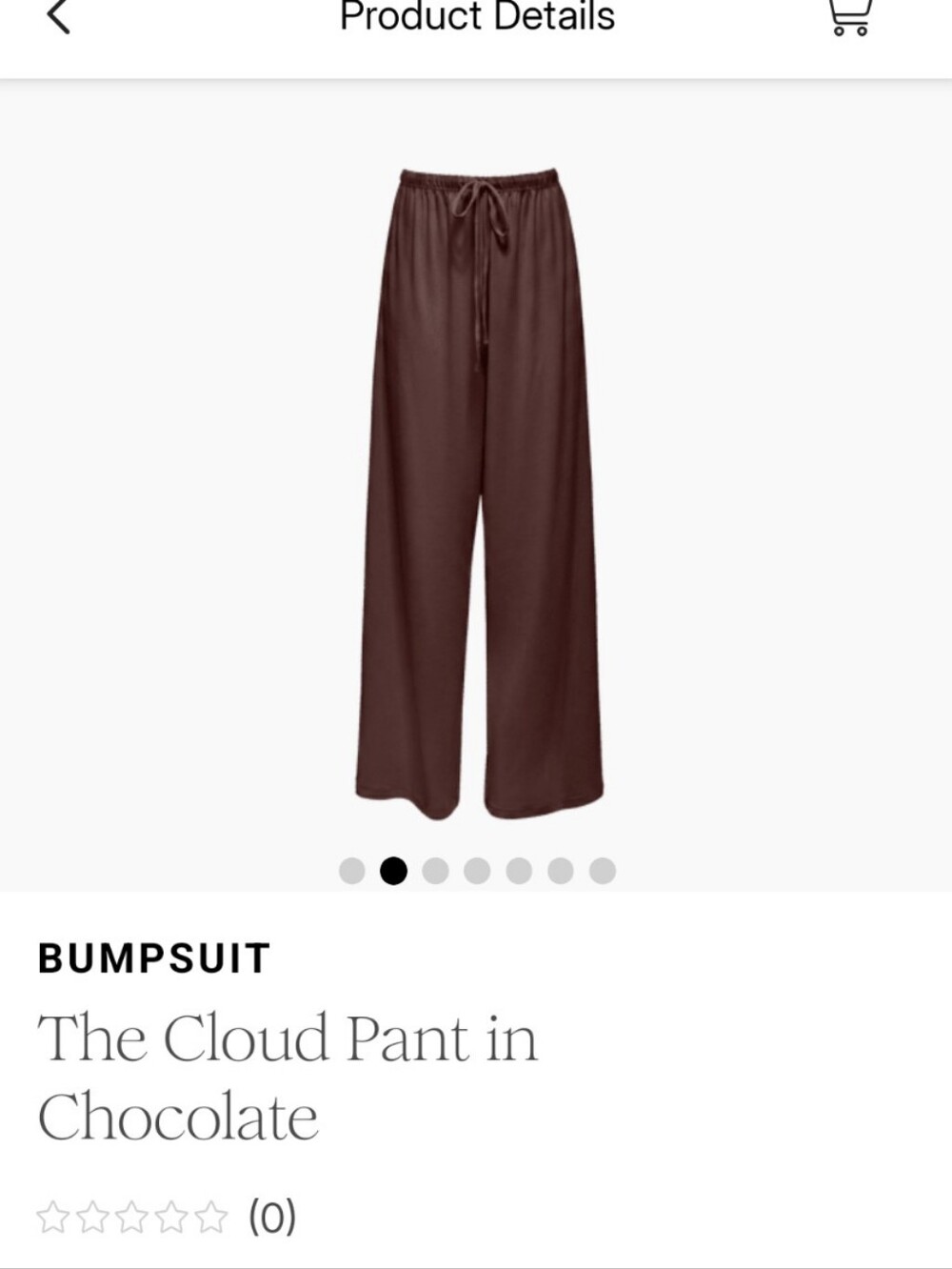 NWT BumpSuit The Cloud high waisted pant in chocolate XL